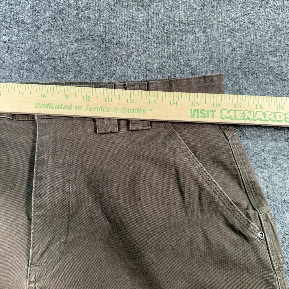 Duluth Trading Flex Fire Hose Carpenter Pants Men 34x30 Brown Wide Work Utility - Picture 6 of 16